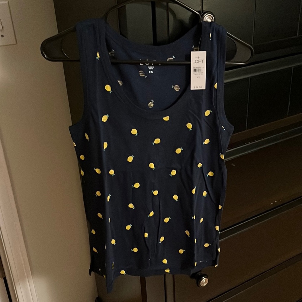 Cute new sleeveless top with lemons!